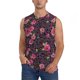 thumbnail image 1 of Fotbe Rose Mix Leopard 2 Men's Camiseta sin Mangas Estampada para Hombres, Playera Casual para Gimnasio, Entrenamiento, Playa-Large, 1 of 7