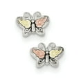 thumbnail image 1 of Sterling Silver & 12K Butterfly Post Earrings QBH133, 1 of 2