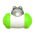 thumbnail image 2 of Dog Food Puzzle Toy Adjustable Treat Dispensing Food Dispenser Slow Feeder Bowls Puppy Enrichment Toy Ball Dog Interactive Chase Training Toys for Small Medium Large Dogs(Green), 2 of 6
