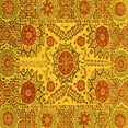 thumbnail image 1 of Ahgly Company Indoor Square Abstract Yellow Modern Area Rugs, 6' Square, 1 of 4