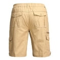 thumbnail image 5 of Mens Casual Shorts Casual Bermuda Long Inseam Work Shorts with Multiple Pockets Khaki XXXXXL, 5 of 6