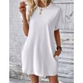 thumbnail image 3 of Summer Dresses for Women Casual Boho Dress Short Sleeve Tshirt Dresses Beach Wear Daily Midi Dress Alsol Lamesa, 3 of 6
