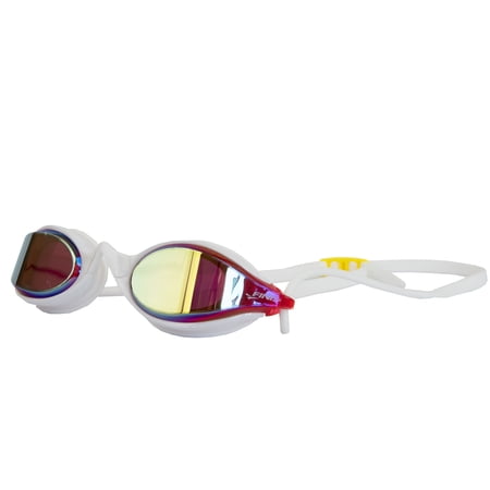FINIS Circuit2 White  Red and Yellow Swimming Sport Goggles
