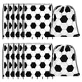 thumbnail image 1 of 12 Pieces Soccer Style Candy Drawstring Bag Softball Soccer Basketball Volleyball Drawstring Bags, 1 of 7