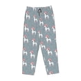thumbnail image 4 of Naloa Cartoon Poodle Dog Print Women’s Ultra-Soft Comfy Pajama Lounge Pants with Pockets & Drawstring, 4 of 8