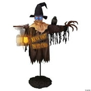Costumes for All Occasions TT59187 78 in. Animated Scarecrow with Lantern & Sign Halloween Decor