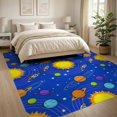 thumbnail image 3 of ODIKA Rocket Cosmic Science Classroom Themed Cartoon Playroom Theme Refined Structured Foldable Easy Care for King Size Bedroom, Master Suite, Under Bed, 3 of 7
