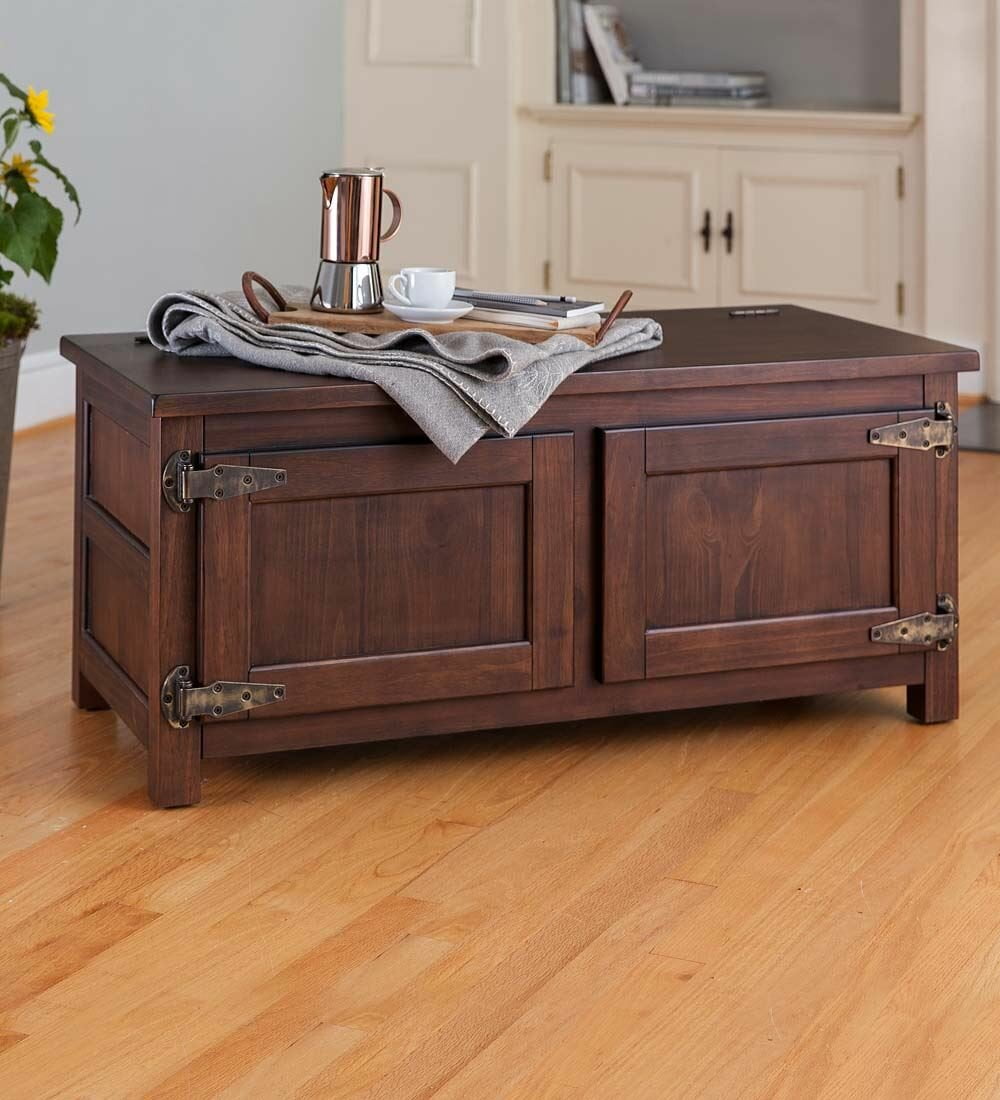 Portland Ice Box Coffee Table, Solid Wood, Top Material Solid Wood
