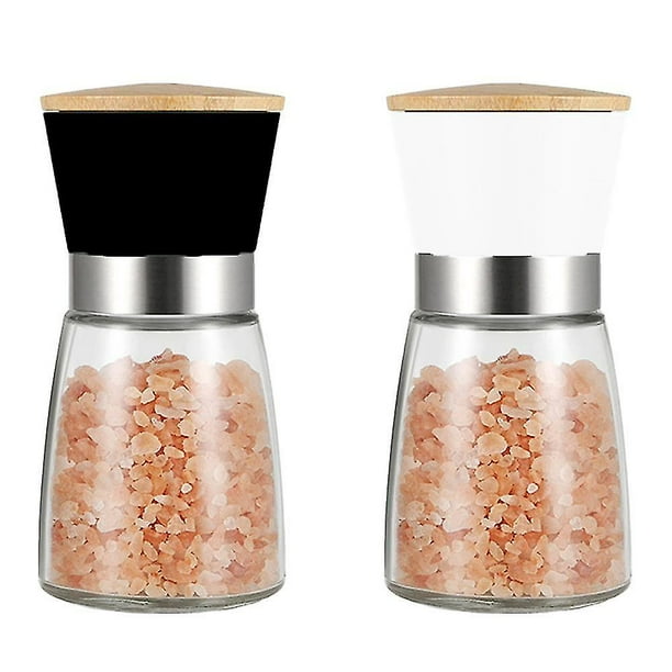 Molinillos de sal y pimienta Juego de molinos de pimienta recargables