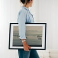 thumbnail image 4 of Harbor Harmony - Perama Greece Photography Harbor Silhouette Seascape Nautical Maritime Port Marine Life Black Framed Wall Art Print 6 x 8 inches, 4 of 8