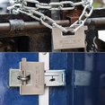 thumbnail image 5 of Allright 2pcs 104mm Padlock Heavy Duty Container Padlock High Security Door Lock With 10 Keys Solid Steel Hardware Integral Lock For Garages Container, 5 of 5