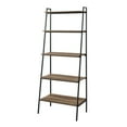 thumbnail image 6 of Woven Paths Urban Industrial 5-Shelf Ladder Bookcase, Reclaimed Barnwood, 6 of 10
