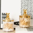 thumbnail image 4 of Yammee Cute Bear Storage Box for Cotton Swabs Pad Toothpick Cosmetics Jewelry Container, 4 of 18