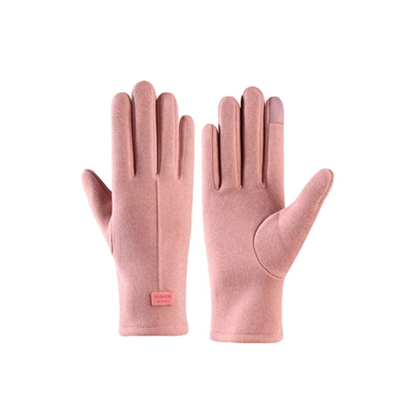 Womens Gloves for Cold Weather Winter Gloves Women's Cycling Velvet Thickened Windproof Touch Screen Gloves for Women