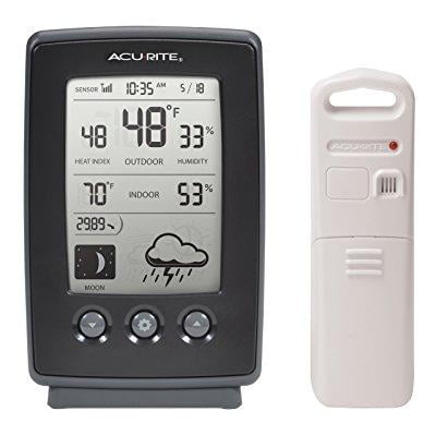 AcuRite 00829 Wireless Weather Station with Forecast, Temperature, Clock, Moon Phase by AcuRite