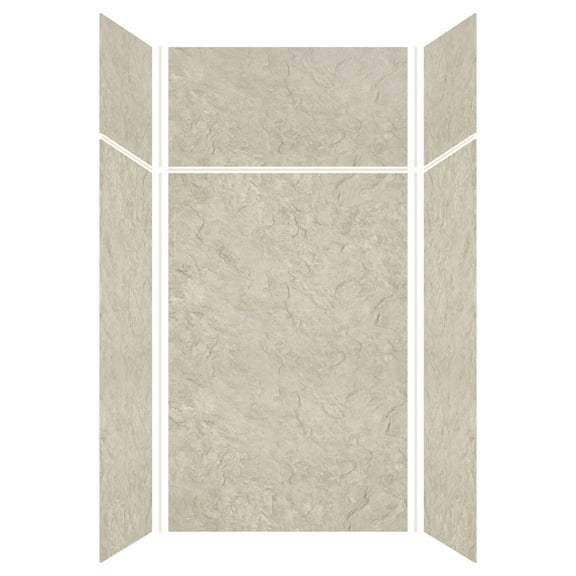 Transolid Ewkx483696 Expressions 48" W X 36" D X 96" H Six Panel Shower Wall Kit - Sea Fog