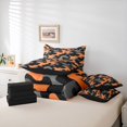 thumbnail image 6 of Feelyou Grey Orange Camouflage Twin Bedding Sets 7pcs, Camo Abstract Bedding Comforter Set, 6 of 8