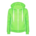 thumbnail image 2 of enyan Hoodies for Women Zip Up Hoodie Women, Fleece Jacket, 2025 Autumn/Winter Hoodie, with Pocket Design Light Green,L, 2 of 4