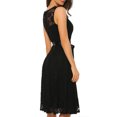 thumbnail image 4 of Vestido vintage sin mangas de encaje A Lline Abanopi Vestido vintage A Lline de encaje sin mangas, 4 of 7