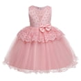 thumbnail image 3 of Actoyo Children Girls Princess Pearls Flower Lace Dress Kids Ball Gown Wedding Evening Birthday Pageant Party Formal Dresses Prom 0-8Years, 3 of 10