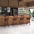 thumbnail image 2 of Gymax 4pcs 30.5'' Bar Stools 360°  Swivel Bar Height w/ PVC Leather Cushioned Seat, 2 of 8