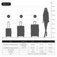 thumbnail image 2 of Ensemble de Bagages, Ensemble m-l-TG, Valise Coque Rigide ABS, Ensemble de Bagages durable, Valise avec Roues Pivotantes et Serrure, 2 of 2
