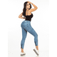 thumbnail image 4 of Pantalón Dama básico mezclilla Jeans Mujer Push Up skinny azul acero 11, 4 of 5