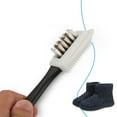 thumbnail image 2 of Cleaning Brush for Suede Combing Faux Leather Shoe Brush Both Sides Available, 2 of 6