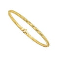 thumbnail image 1 of 14k Yellow Gold Weaved Women's Bangle Bracelet, 7.25", 1 of 1