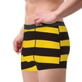 thumbnail image 4 of Disketp Bee Stripe Men'S Boxer Briefs,Soft And Breathable Cotton Underwear With Comfortflex Waistband, 4 of 8