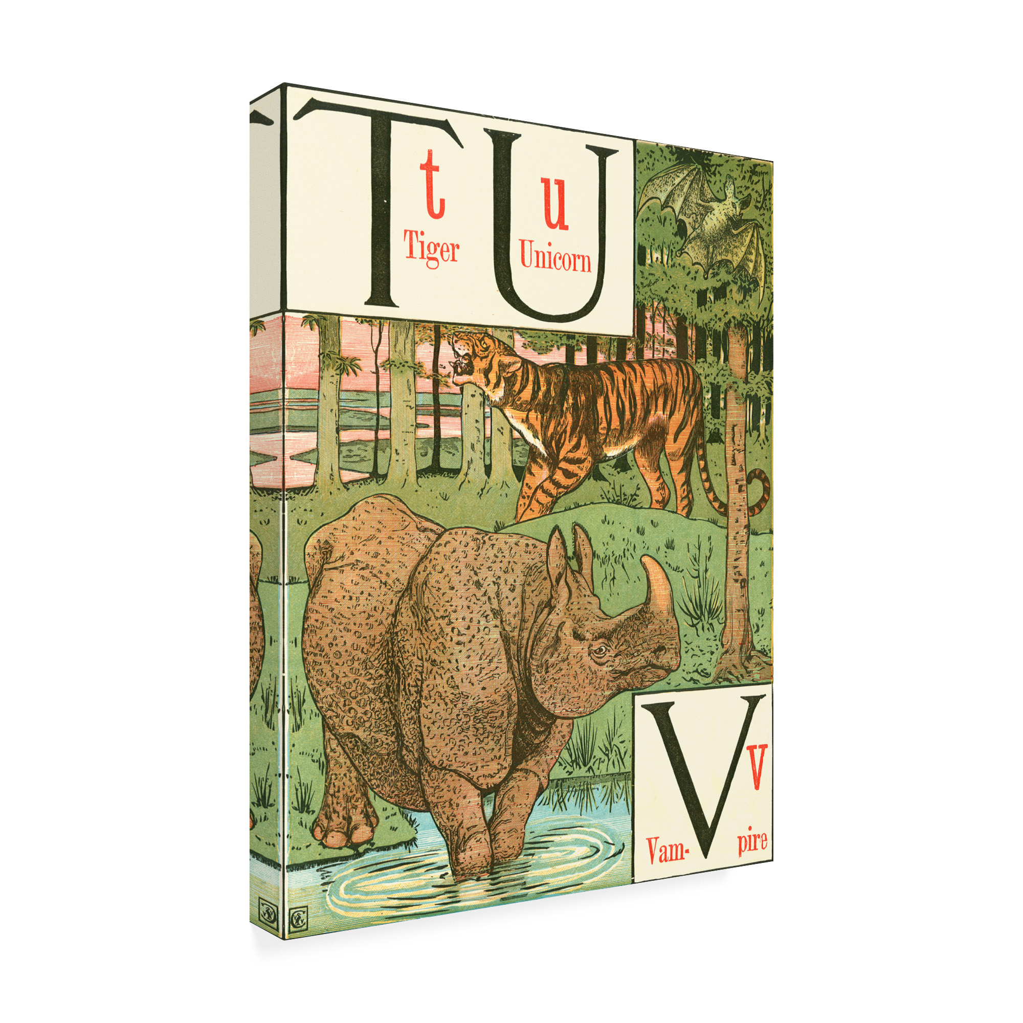 Trademark Fine Art 'Noahs Alphabet VI Childrens Art' Canvas Art by Walter Crane