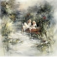 thumbnail image 2 of Haenraets, Willem 20x20 Gold Ornate Wood Framed with Double Matting Museum Art Print Titled - Springshine, 2 of 4