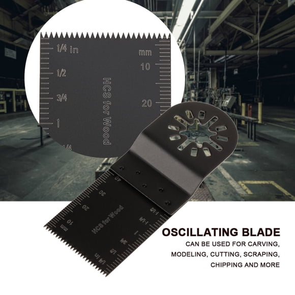Hojas De Sierra Oscilantes De 34 Mm Cuchillas De Corte Multifuncionales De Acero Con Alto Contenido De Carbono De Primera Para Madera, Plástico, Metal Y Reparación De