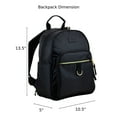 thumbnail image 6 of Eastsport Lauren Mini Backpack, Black, 6 of 11