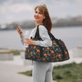 thumbnail image 6 of Kdxio Autumn with Pumpkins Travel Duffel Bag Gym Bag Weekender Travel Bag Gym Bag for Women &Men Airplane Travel Essentials for Flying, 6 of 7