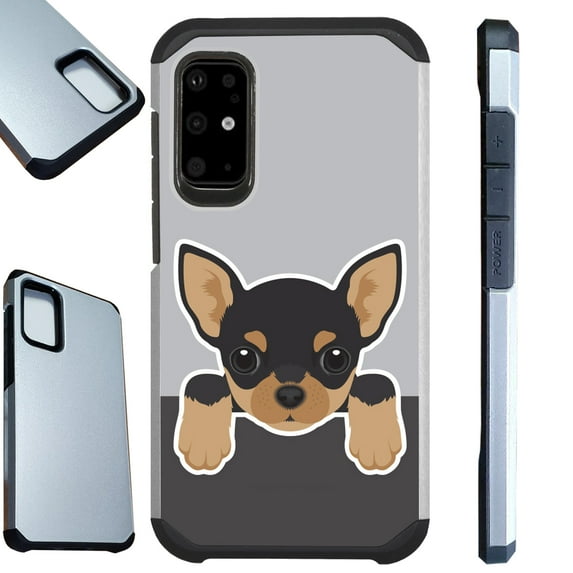WORLD ACC Fusion Phone Case Compatible with Samsung Galaxy Note 20 Ultra Hybrid Cover (Cute Dog Chihuahua)
