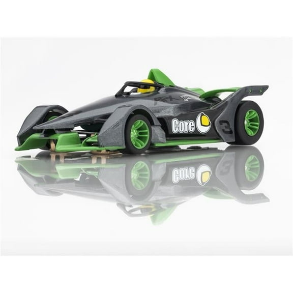 AFX Racing AFX22064 No. 3 Formula N HO Scale Slot Car, Silver & Green