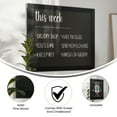 thumbnail image 6 of Merrick Lane Magnetic Wall Mount Hanging Black Chalkboard, 6 of 12