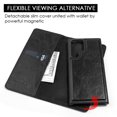 thumbnail image 2 of PU Leather Secure Protective Cash Card Holder Wallet Flip Cover Case with Removable Back Cover for Samsung Galaxy S23 Ultra, 2 of 7