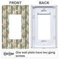 thumbnail image 3 of Yayeee Rocker Switch Wall Plate 1-Gang 4.6"x2.9" Home Decorative Outlet Cover, Olive Green Flowers, 3 of 6