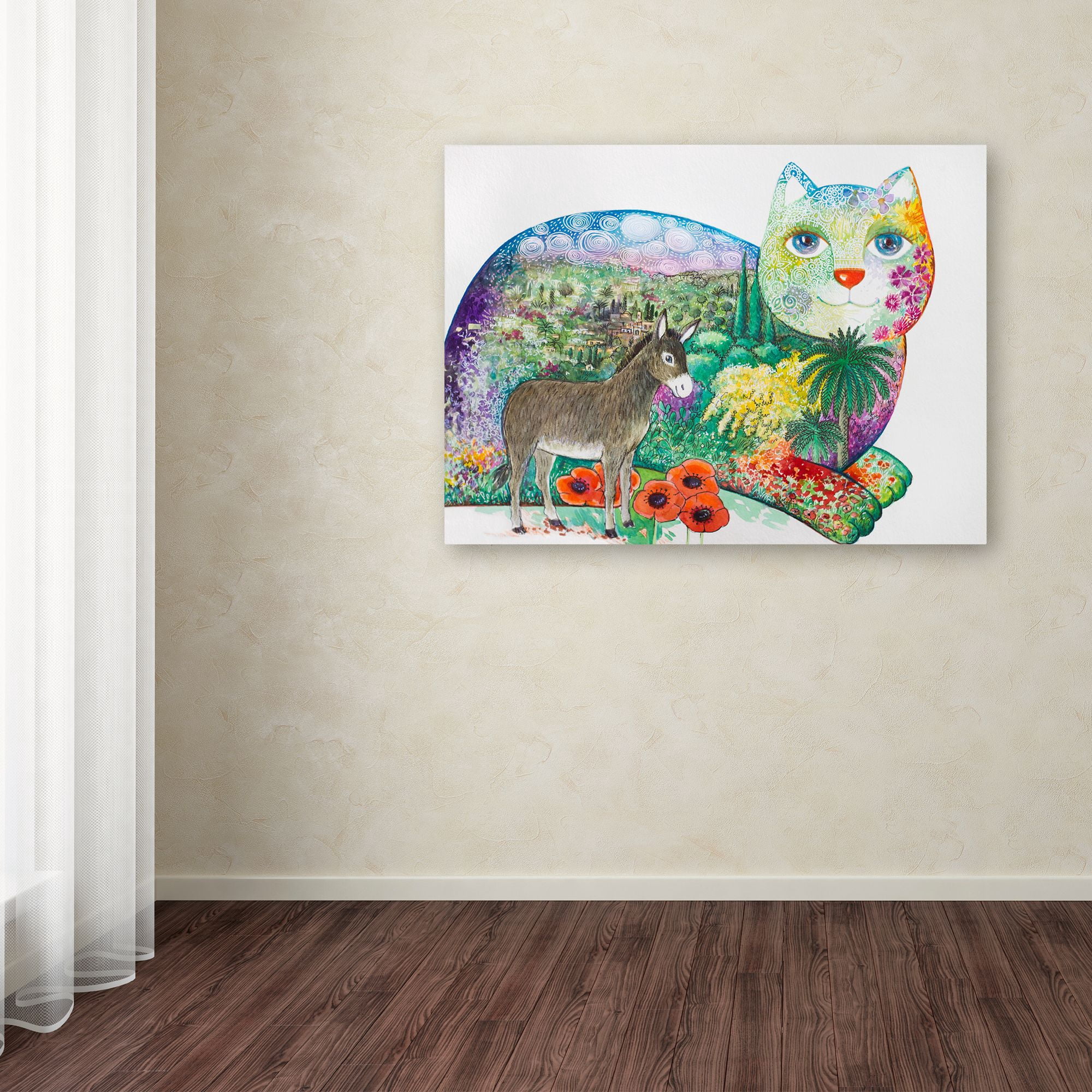 Trademark Fine Art '1 The Entrance Of Jerusalem' Canvas Art by Oxana Ziaka