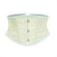 thumbnail image 3 of WZXFASHION Short Corset Belt Waist Trainer Tummy Control Fashion Body Shaper Green S, 3 of 4
