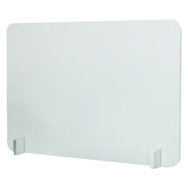 Removable White Desk Divider, 15.74" x 15.74" x 15.74"