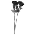 thumbnail image 5 of DEEPCRAFF 2-Pack Black Rose Artificial Flowers Decorative Photo Props for Living Room Home Decor, 5 of 7