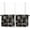 Black White, variant on Grey Christmas Tier Curtains 24 Inches Long, Seasonal Winter Holiday Xmas Snowflake Rod Pocket Window Curtains Panels for Bedroom/Bathroom/Nursery, Small Short Half Curtains Drapes for Cafe 27.5"x24"