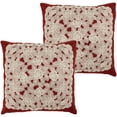 thumbnail image 2 of Gretta 18" x 18" Lace and Embroidery Applique Pillow Covers, Set of 2, 2 of 5