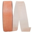 thumbnail image 1 of Reliant Ribbon - 25621-062-09C, Sheer With Filiment Edges Ribbon, Peach, 1-1/2 Inch, 100 Yards, 1 of 1