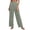 #05 Mint Green 【Mix, Match & Rotate: Stock Up on Daily Colors】, variant on Women's Cotton Linen Pleated Straight Leg Loose Long Pants for Women, Mid Waisted Elastic Drawstring Fit, Pockets Lightweight Soft, Casual Business Lounge Summer Trousers