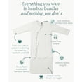 thumbnail image 2 of Supersoft Baby Sleeper Gowns, 4-Pack Premium Bamboo Viscose Infant Nightgown Sleepers Preemie Newborn Snap Bundles, 2 of 9