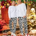 thumbnail image 4 of Halloween Christmas Pajama Pants Women Men Fuzzy Flannel Pjs Pants Pajama Bottom Couples Lounge Costume Gifts, 4 of 6